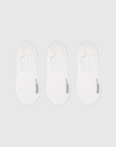 Medias mujer baleta pack x3 blanco