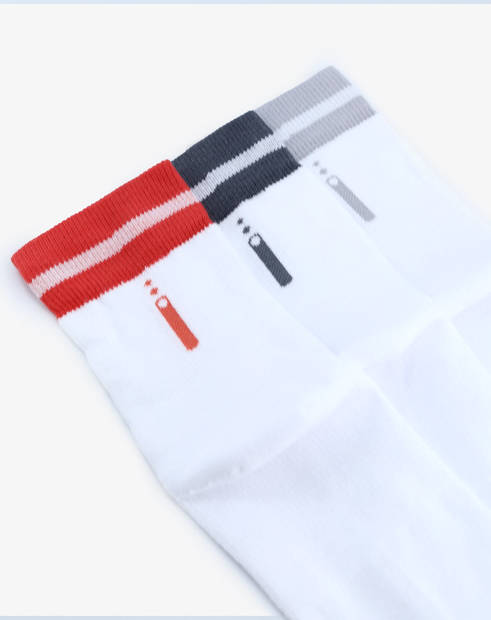 Medias deportivas unisex tobilleras algodón pack x3 blancas