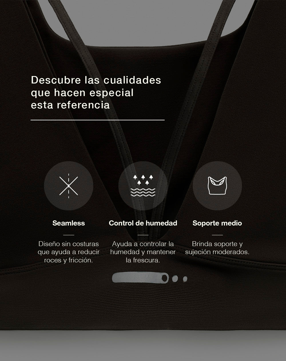 Top deportivo soporte medio café