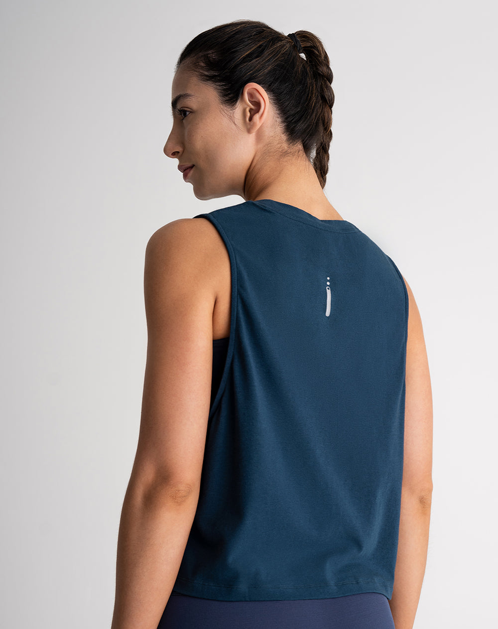 Camiseta esqueleto deportiva mujer transpirable azul