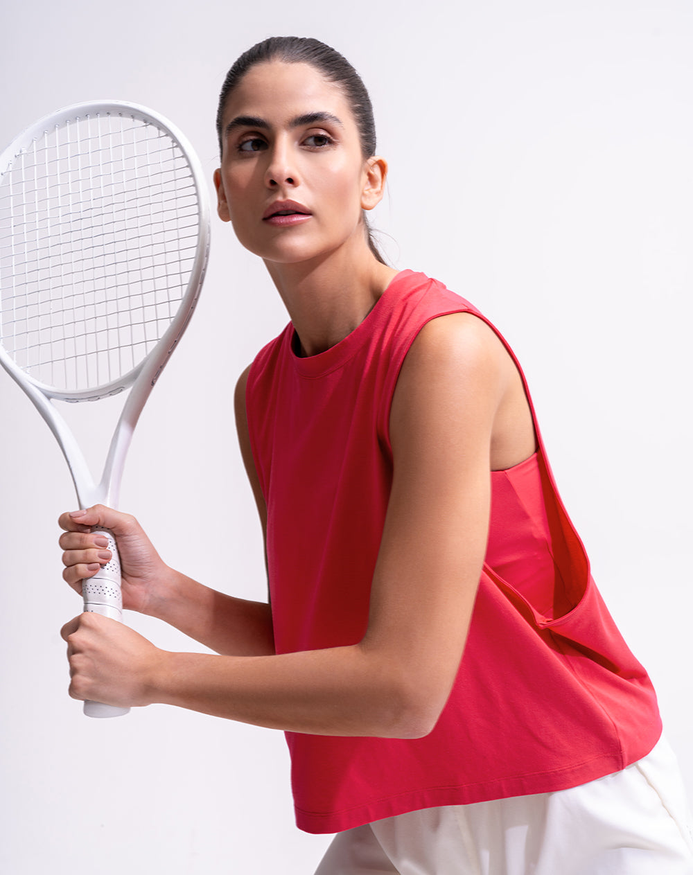 Camiseta esqueleto deportiva transpirable roja mujer