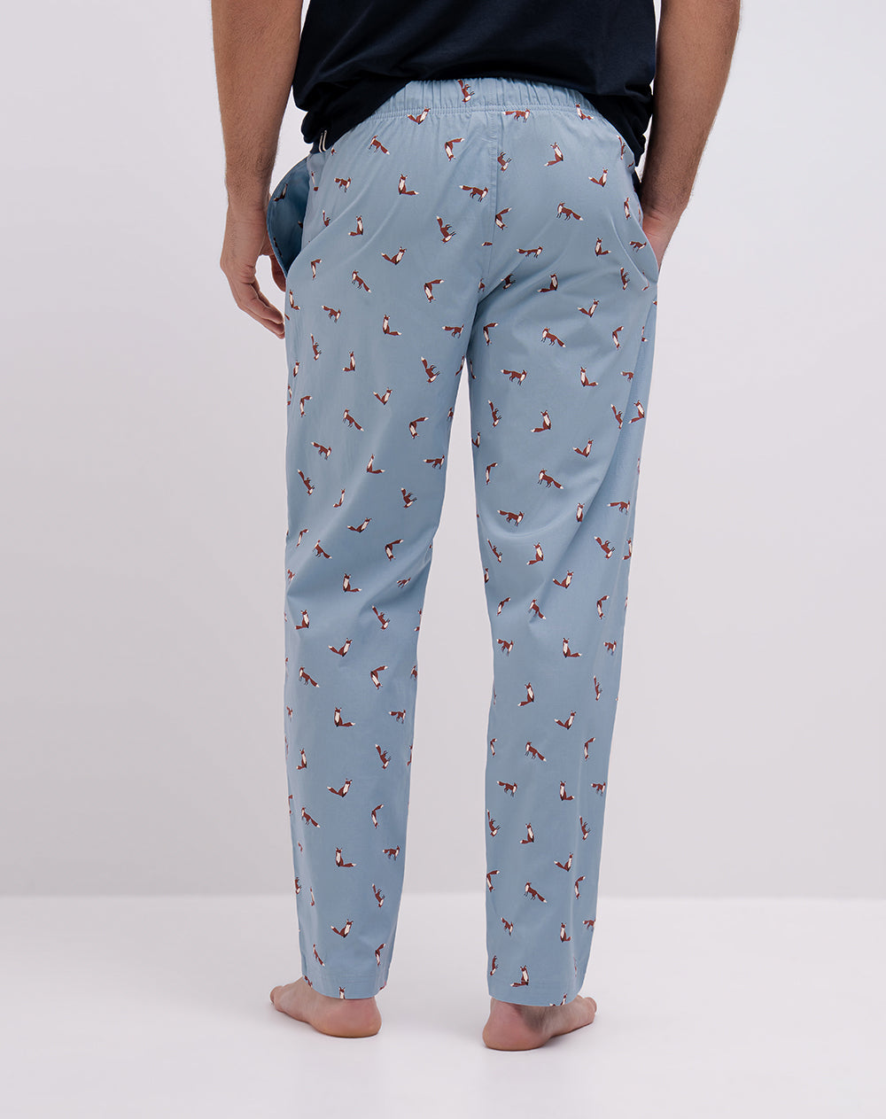 Pantalón de pijama algodón estampado hombre