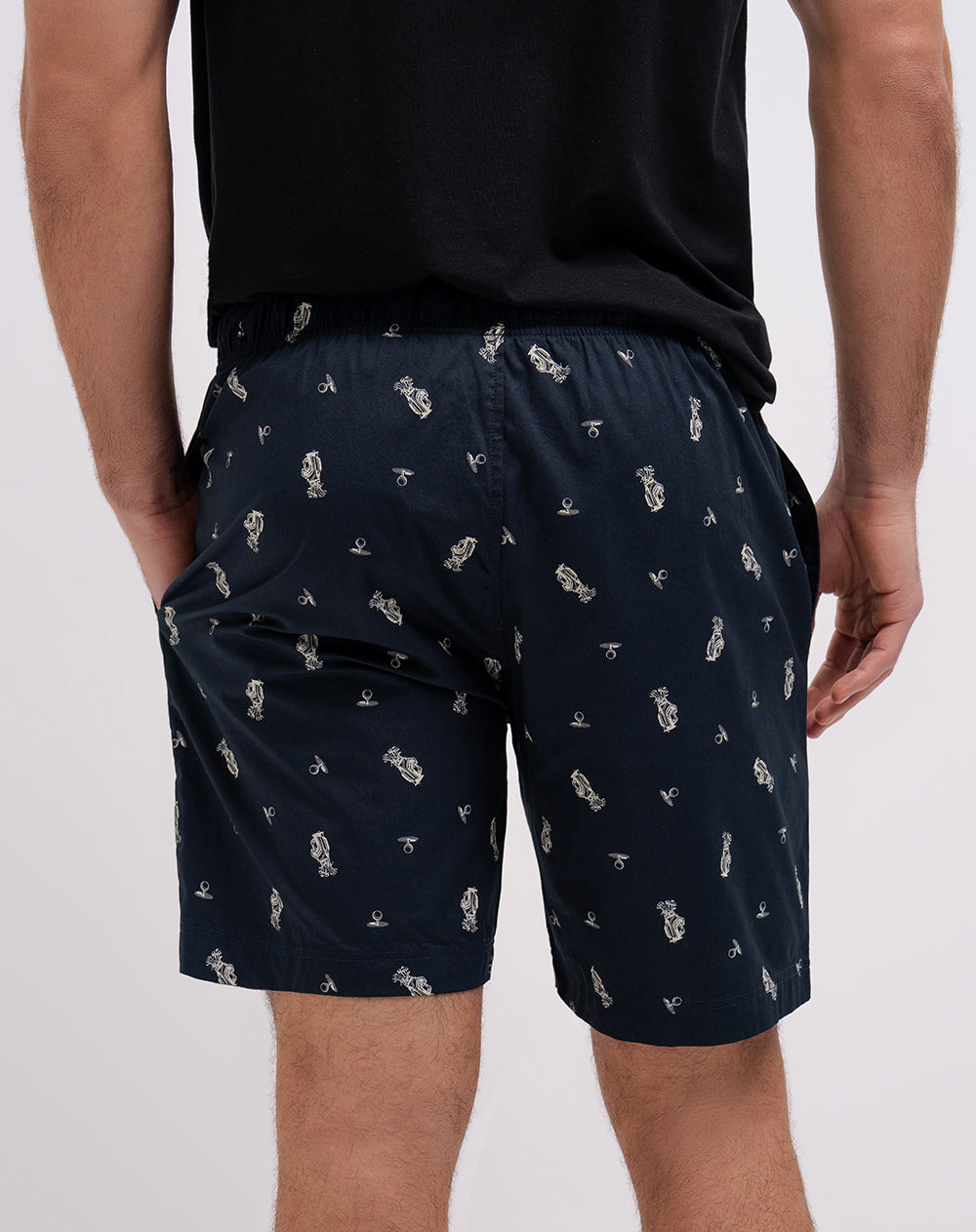 Bermuda de pijama estampada hombre