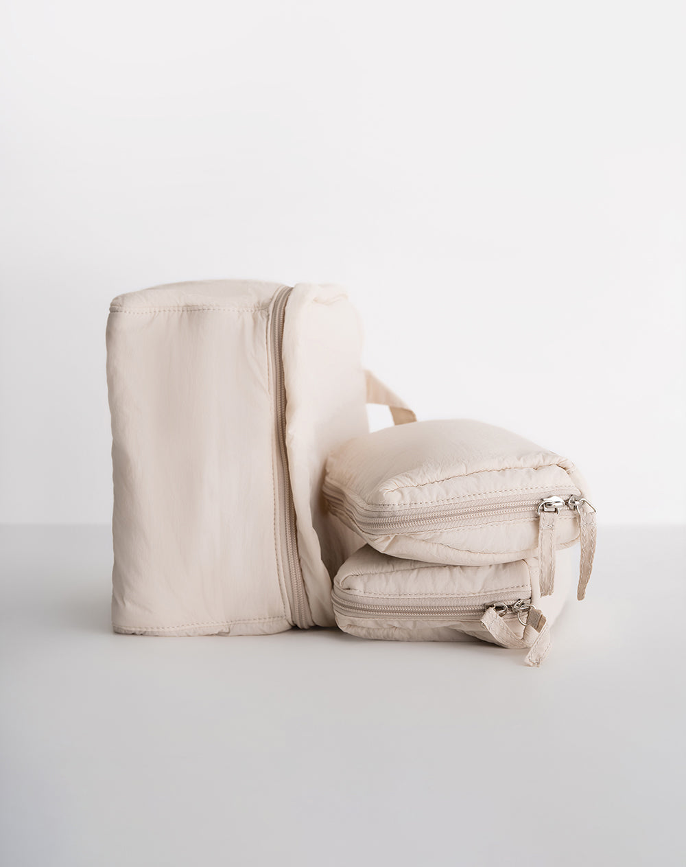 2 estuches organizadores crudo