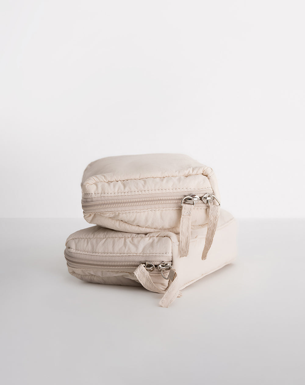 2 estuches organizadores crudo