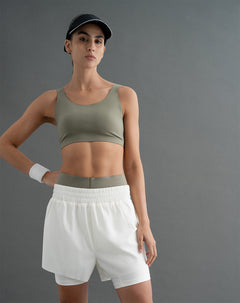 Short deportivo ciclista interno habano mujer