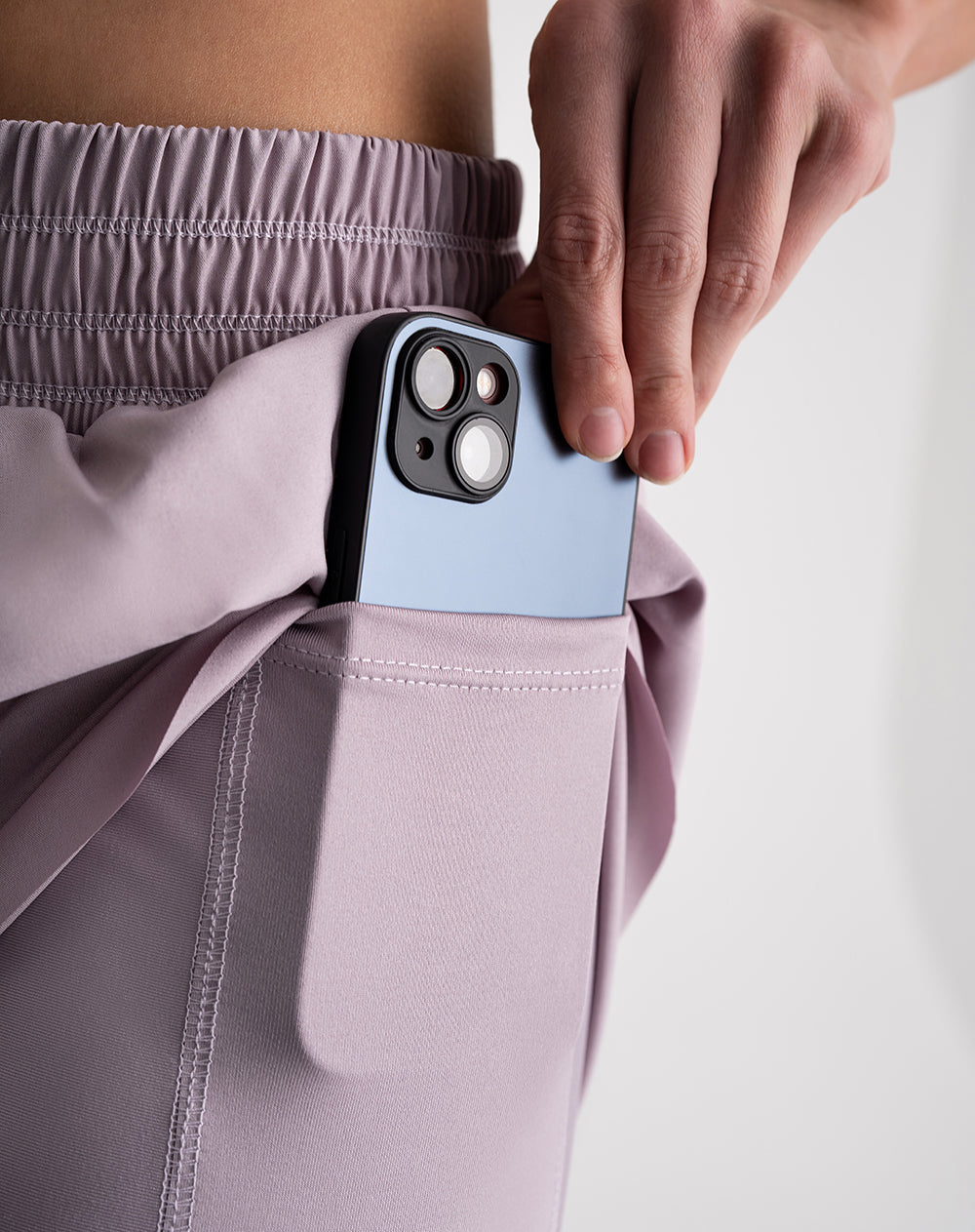 Short deportivo ciclista interno morado mujer