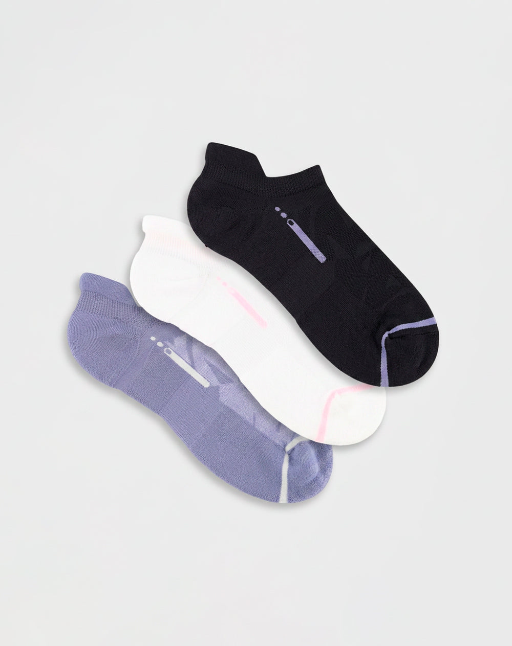 Medias deportivas mujer largas algodón pack x3 surtido