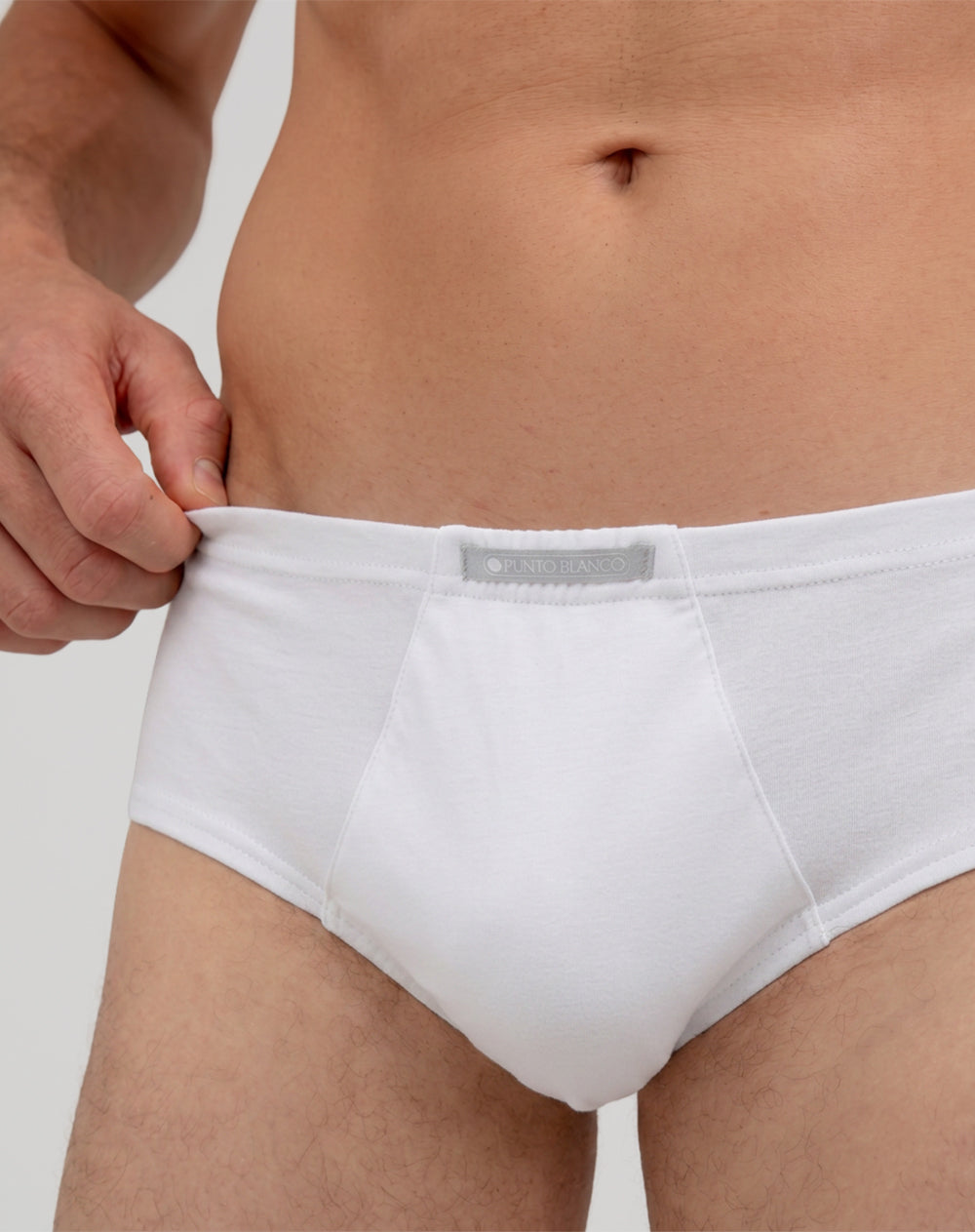 Bóxer brief algodón panel anatómico x3unds blanco