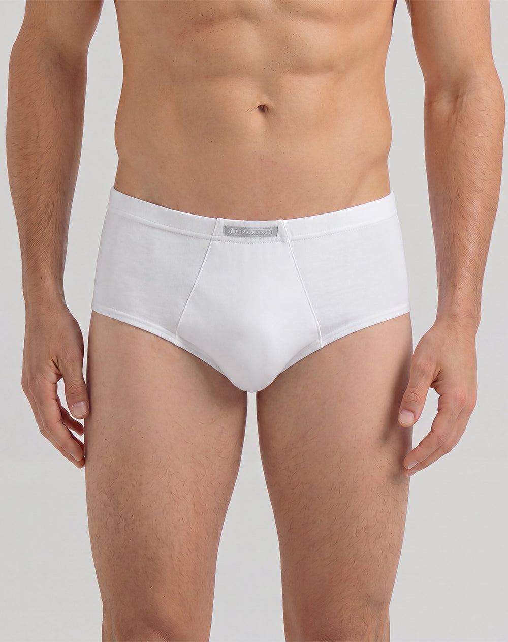 Bóxer brief algodón panel anatómico x3unds blanco