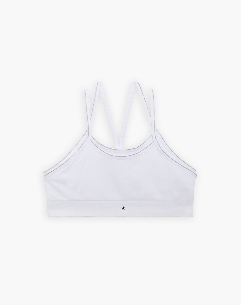 Top soporte alto seamless doble blanco