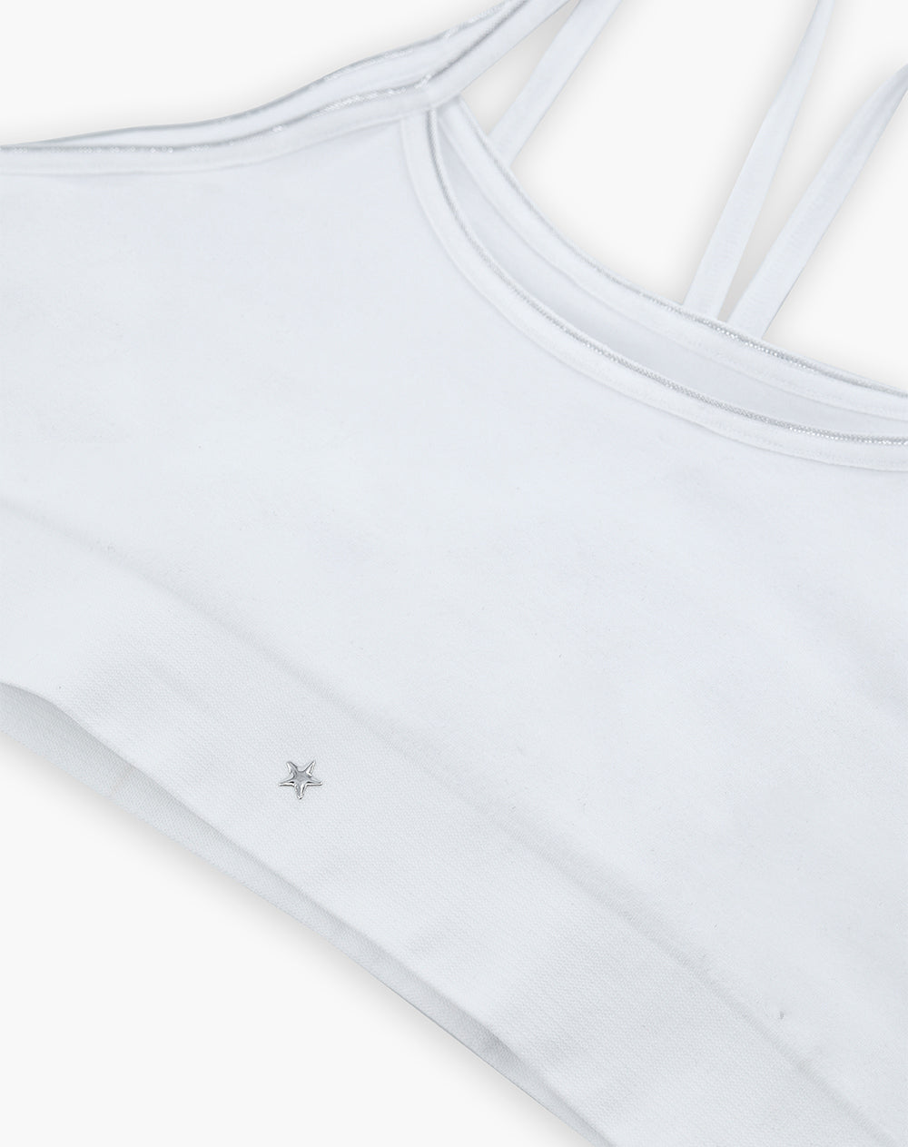 Top soporte alto seamless doble blanco