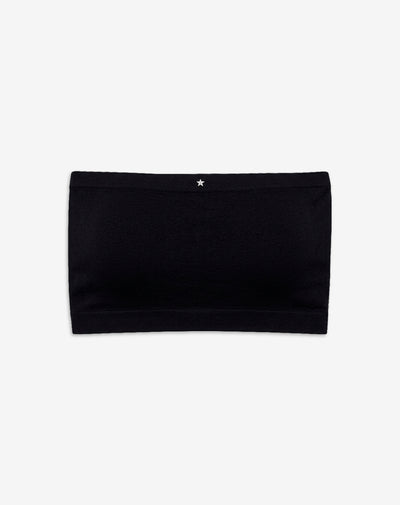 Top strapless soporte ligero seamless negro