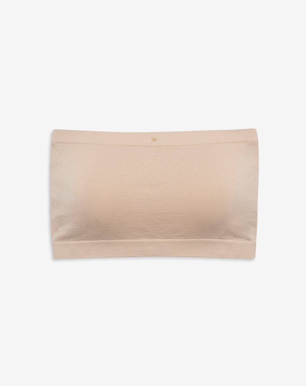 Top strapless soporte ligero seamless habano