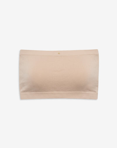 Top strapless soporte ligero seamless habano