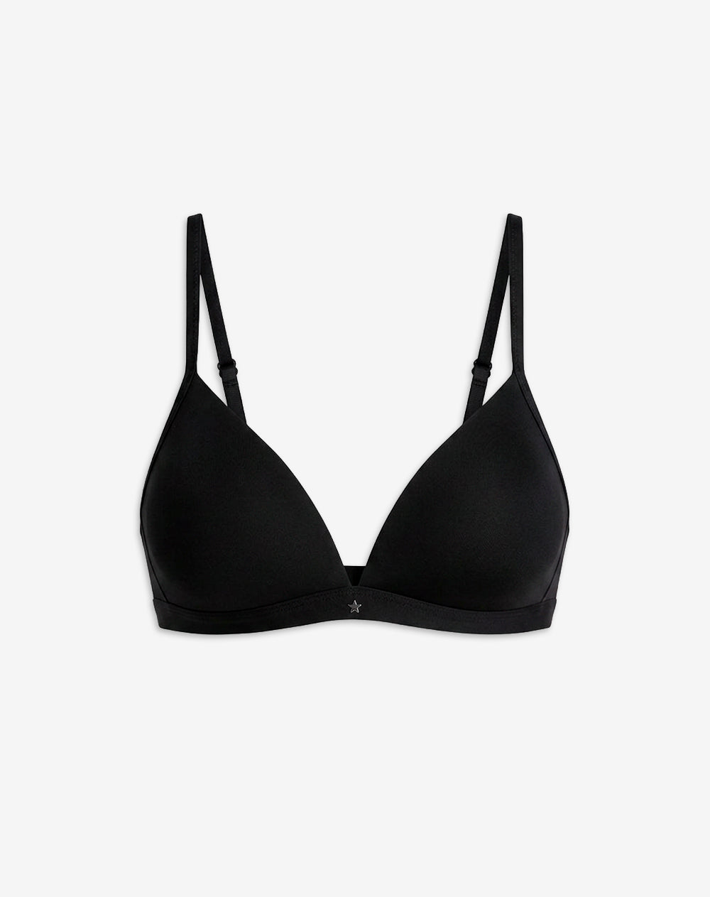 Brasier soporte medio microfibra sin arco negro