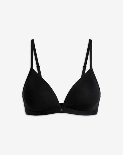 Brasier soporte medio microfibra sin arco negro