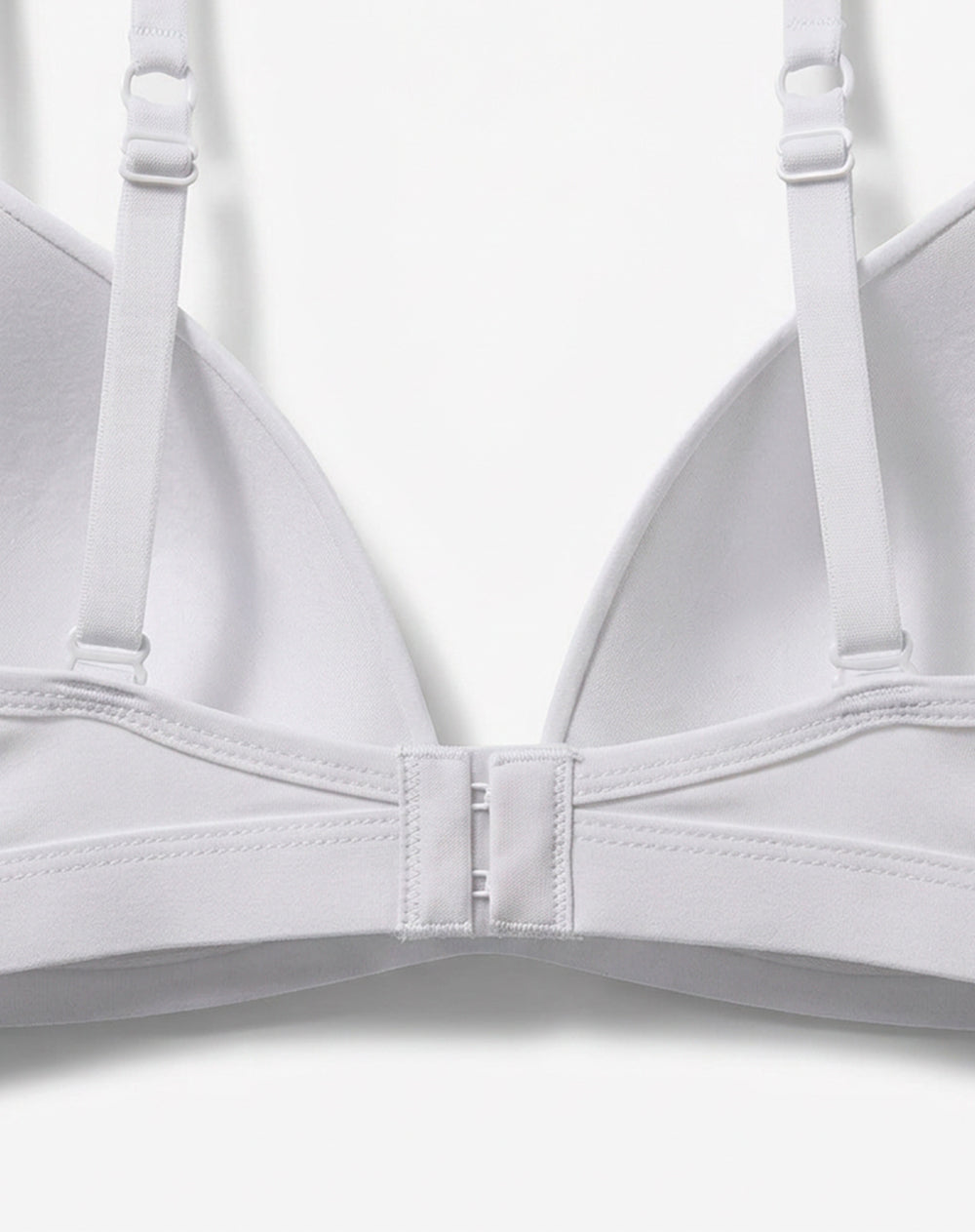 Brasier soporte medio microfibra sin arco blanco
