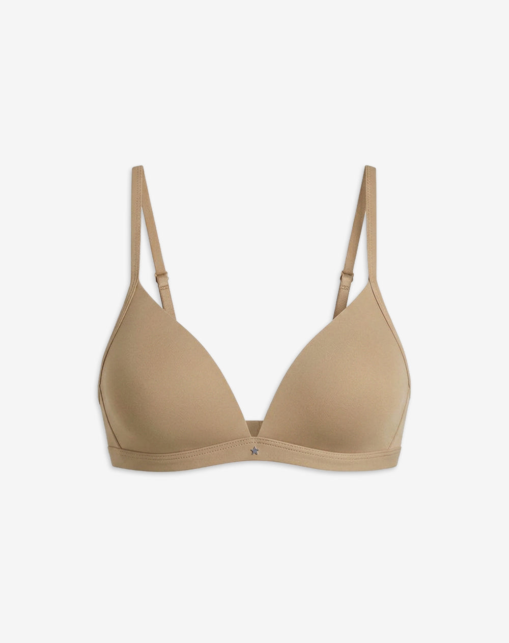 Brasier soporte medio microfibra sin arco habano