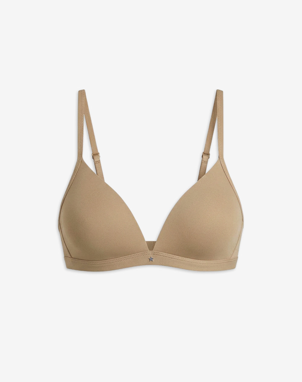 Brasier soporte medio microfibra sin arco habano
