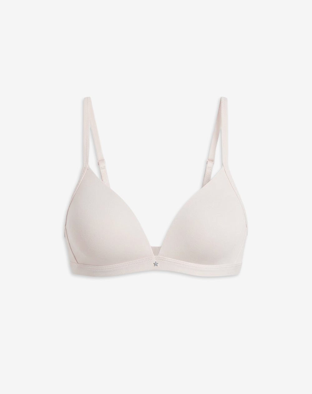 Brasier soporte medio microfibra sin arco vainilla