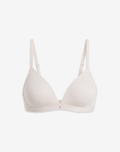 Brasier soporte medio microfibra sin arco vainilla