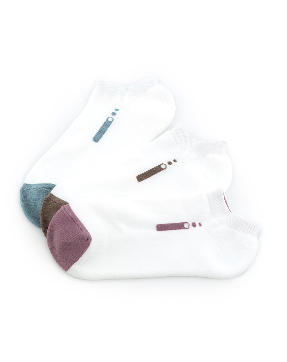 Medias deportivas mujer tobillera corta alcolchadas pack x3 surtido