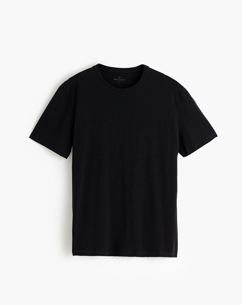 Camiseta algodón pima negra hombre