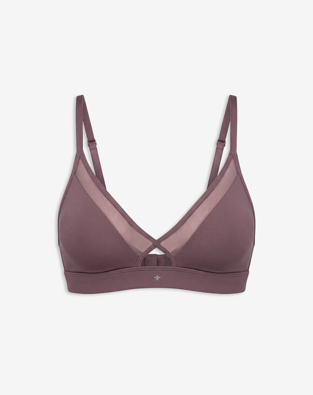 Top soporte medio microfibra morado