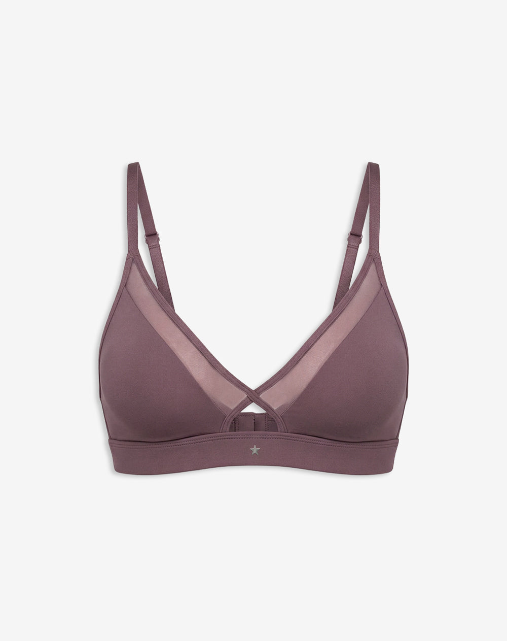 Top soporte medio microfibra morado
