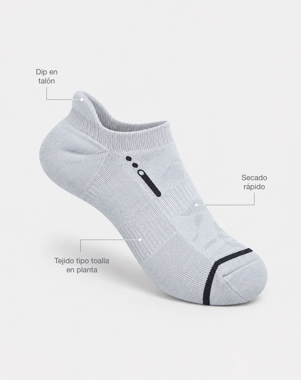 Medias deportivas mujer tobillera corta pack x5