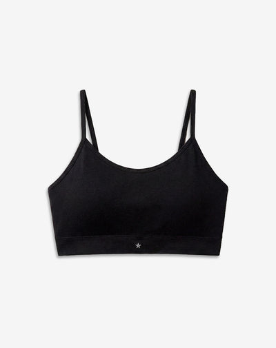 Top soporte medio seamless negro