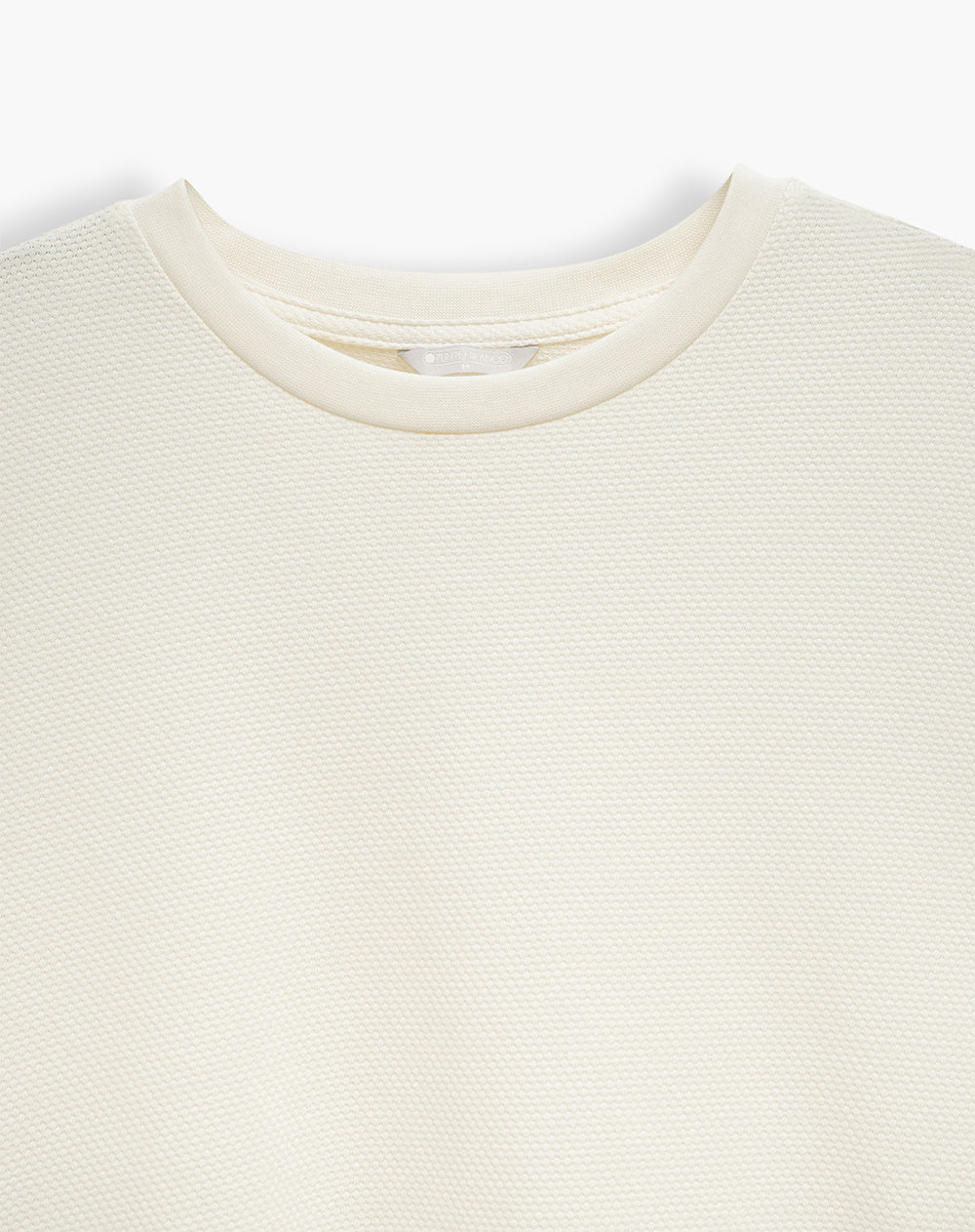 Camiseta confort regular crema hombre