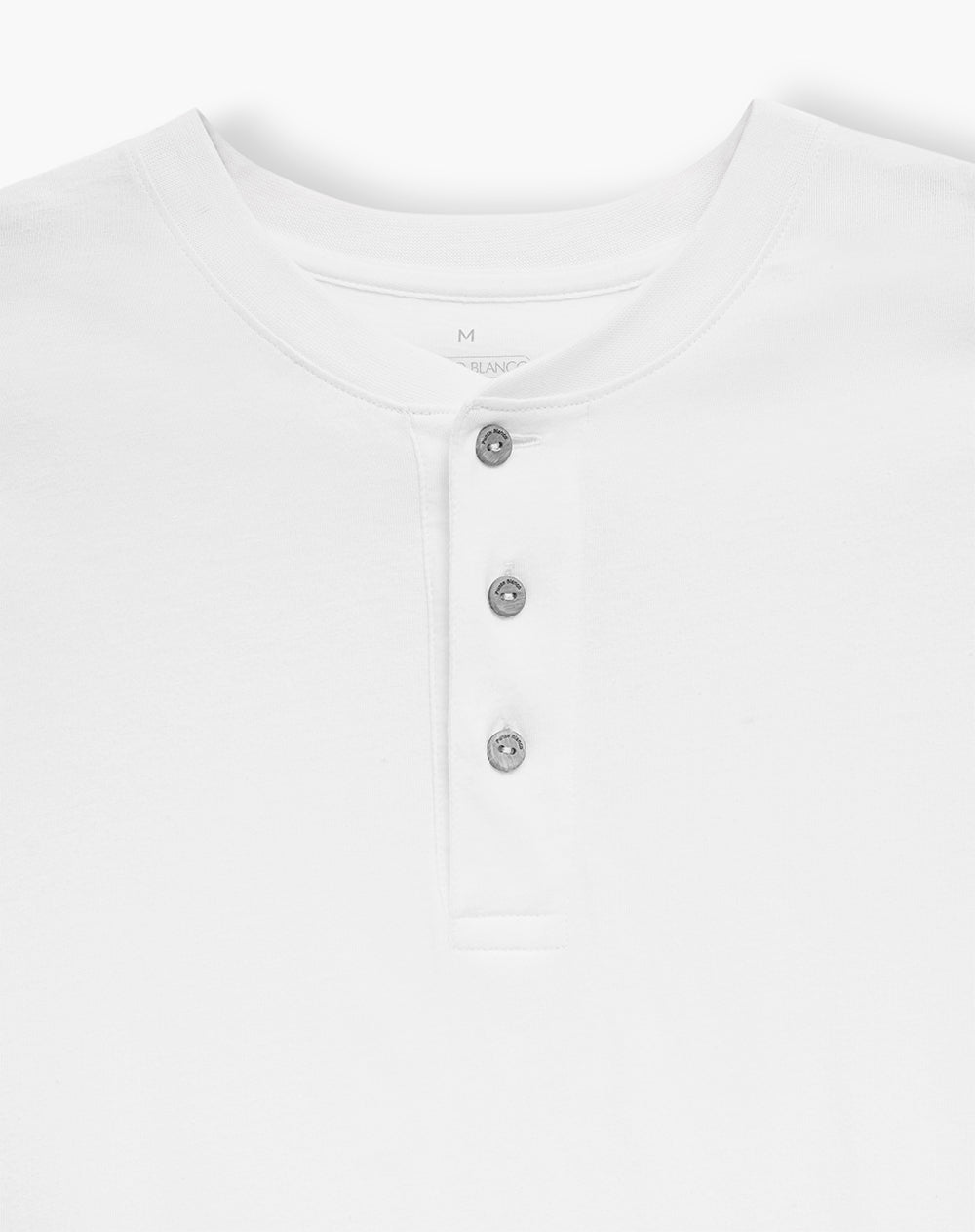 Camibuso regular algodón blanco hombre