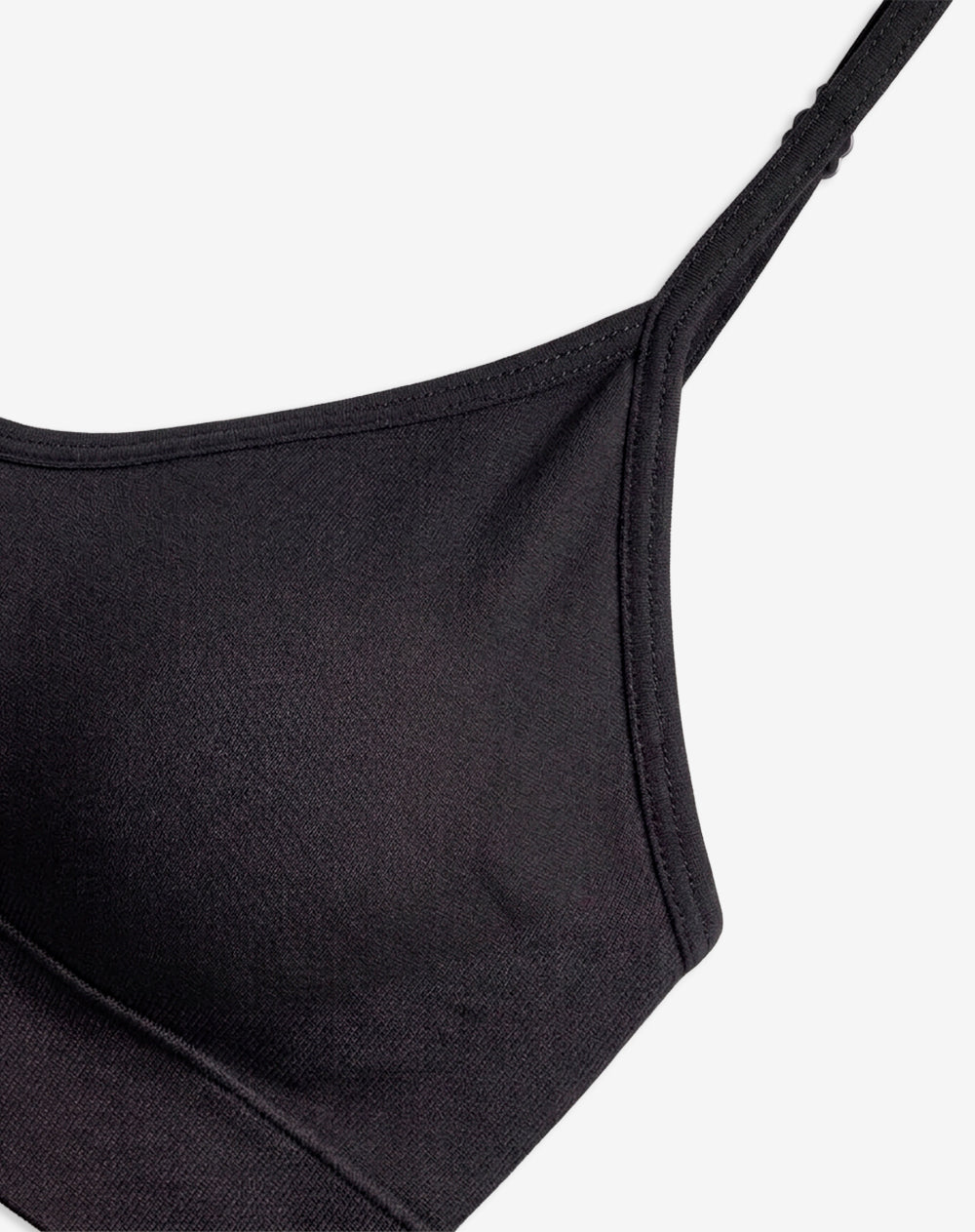Top soporte medio seamless copas removibles negro