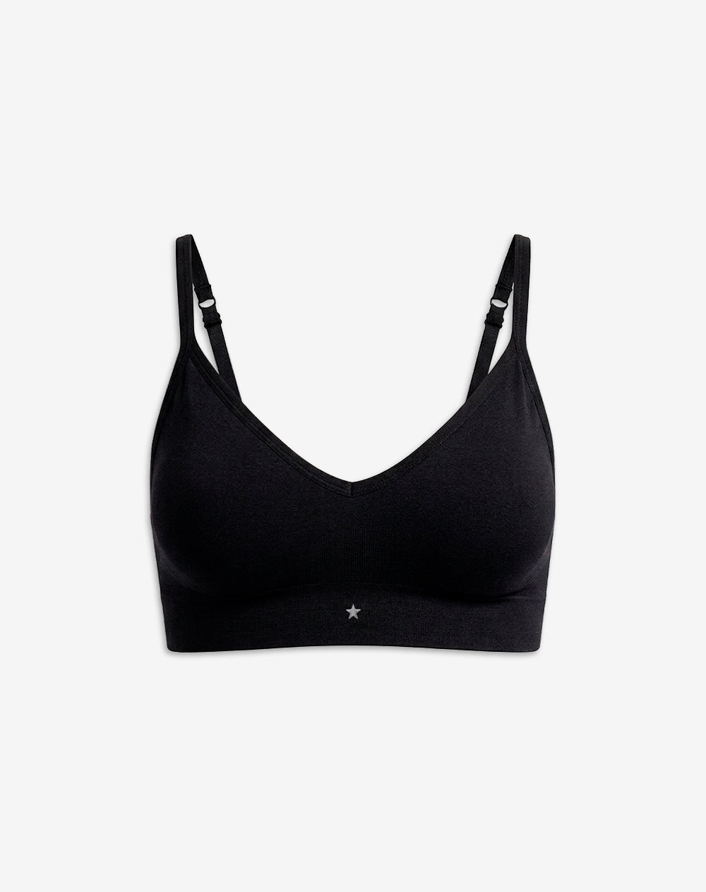 Top soporte medio seamless copas removibles negro