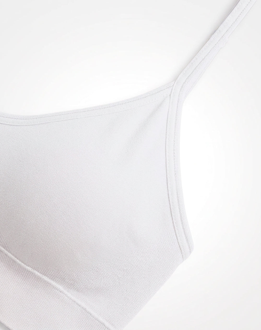 Top soporte bajo seamless copas removibles