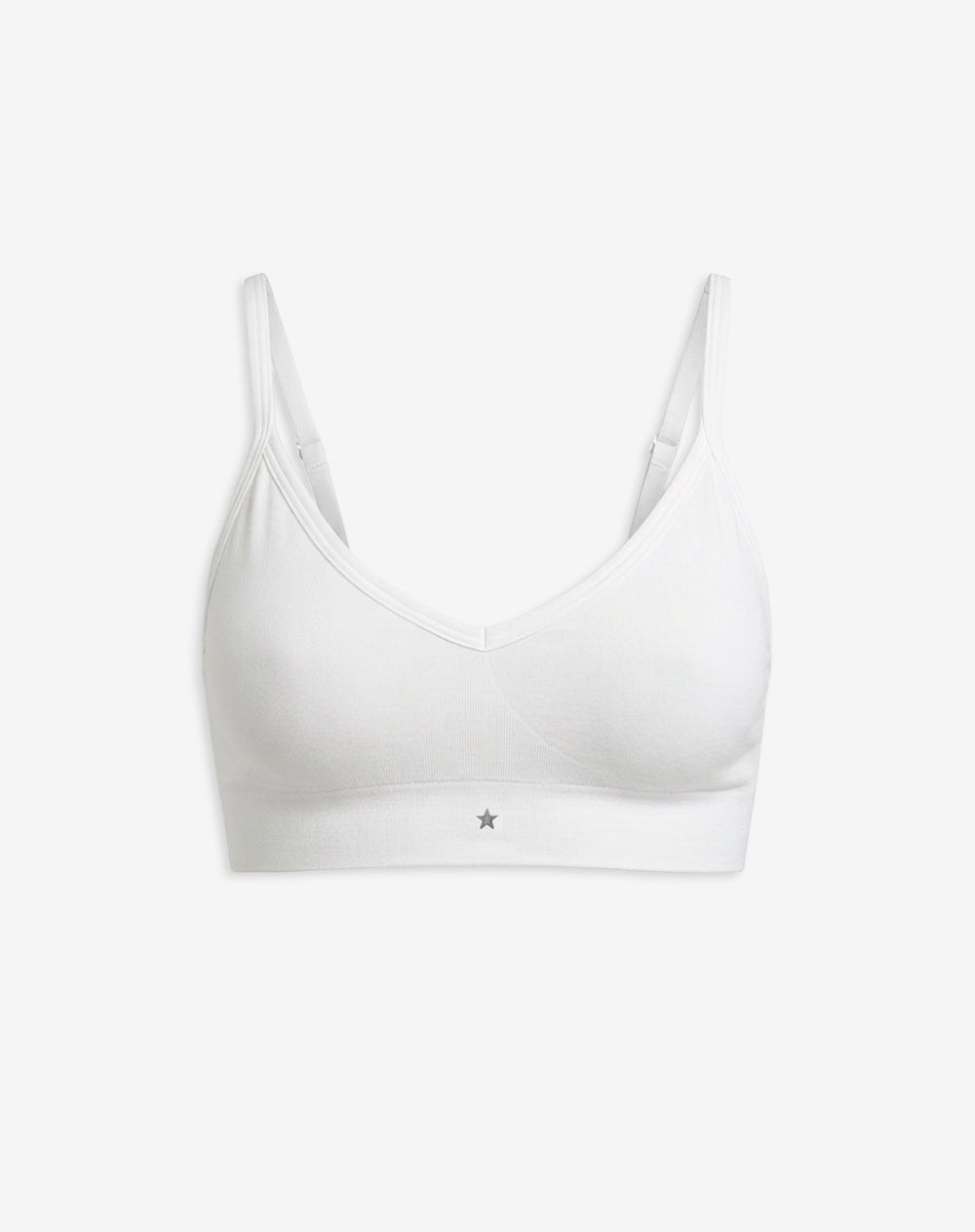 Top soporte medio seamless copas removibles blanco