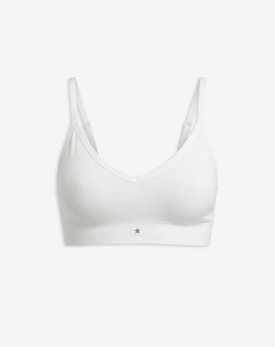Top soporte medio seamless copas removibles blanco