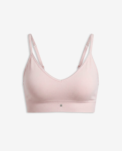 Top soporte medio seamless copas removibles rosado