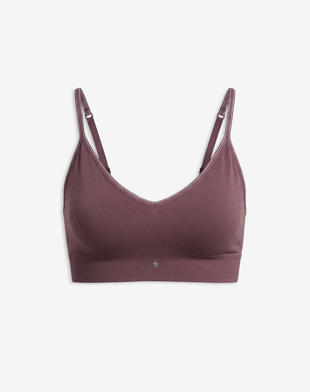 Top soporte medio seamless copas removibles morado