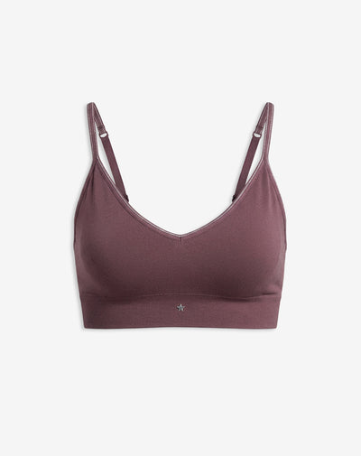 Top soporte medio seamless copas removibles morado