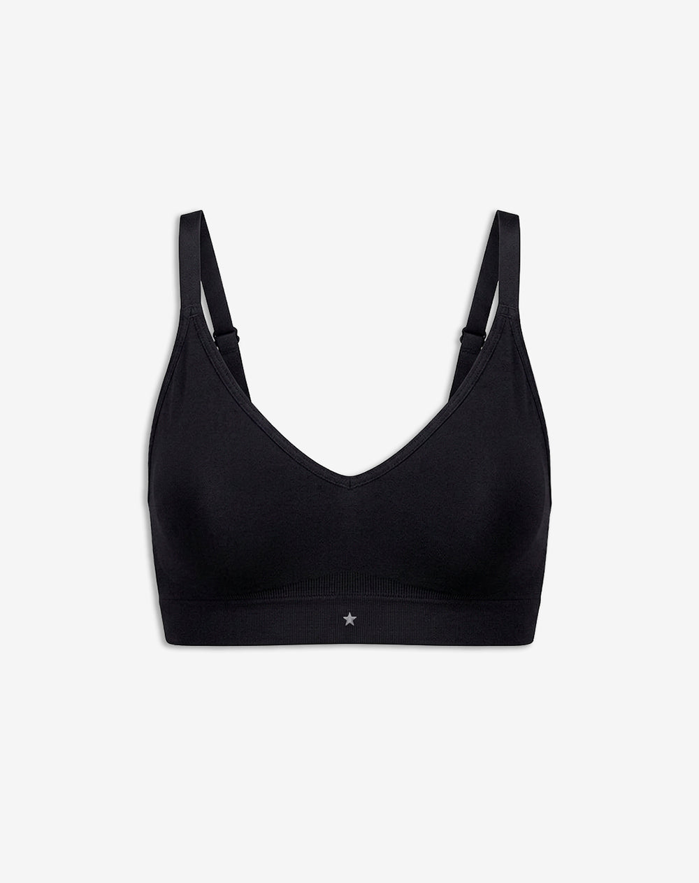 Top soporte medio seamless copas removibles negro