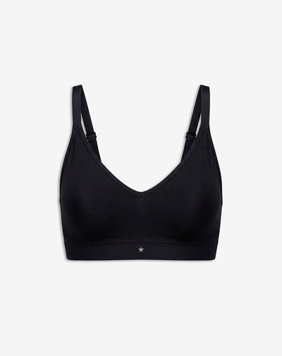 Top soporte medio seamless copas removibles negro