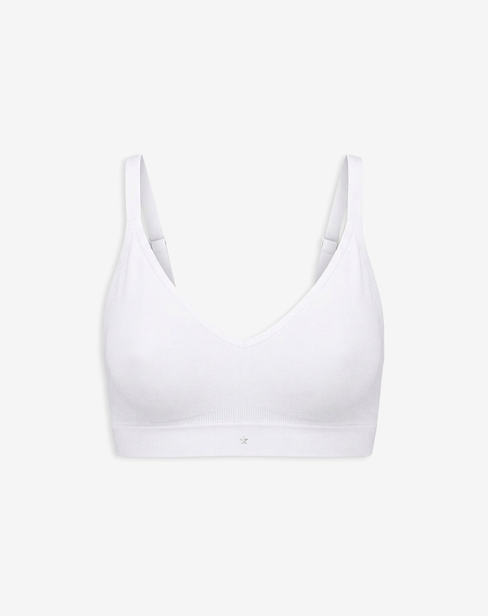 Top soporte medio seamless copas removibles blanco