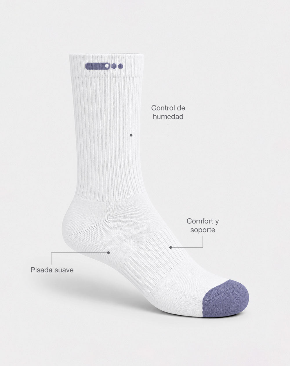 Medias deportivas largas unisex pack x6 surtido