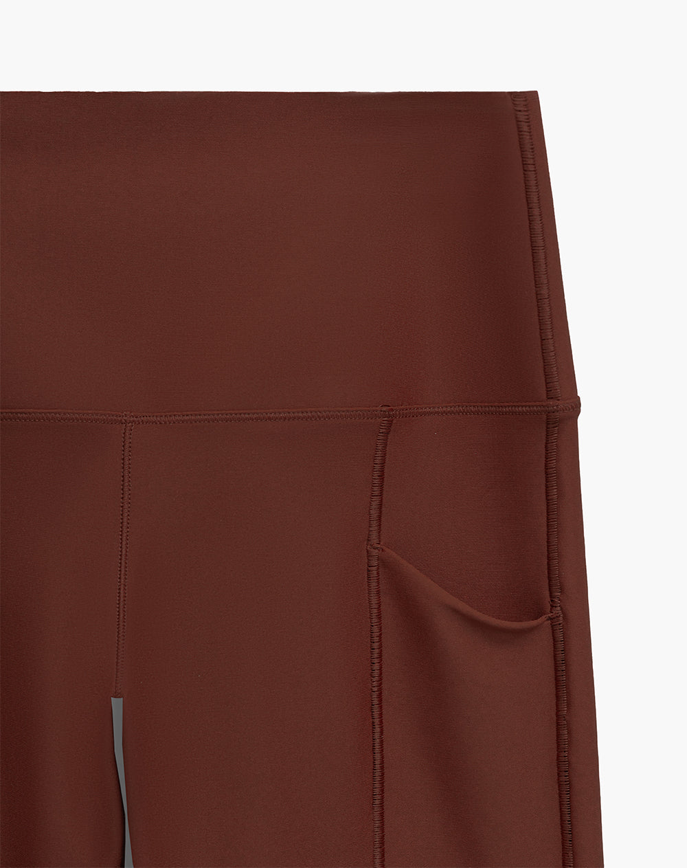 Legging deportivo control abdomen terracota mujer