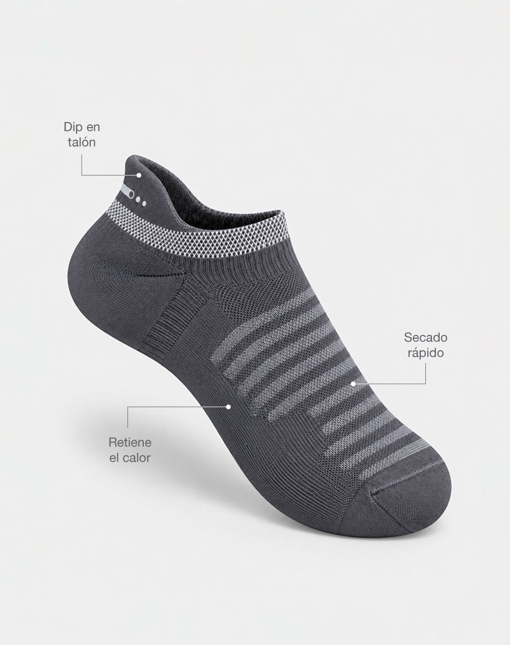 Medias deportivas mujer tobillera corta pack x3