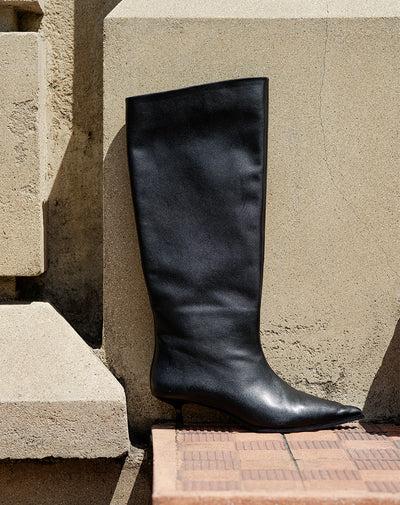 Botas caña alta cuero