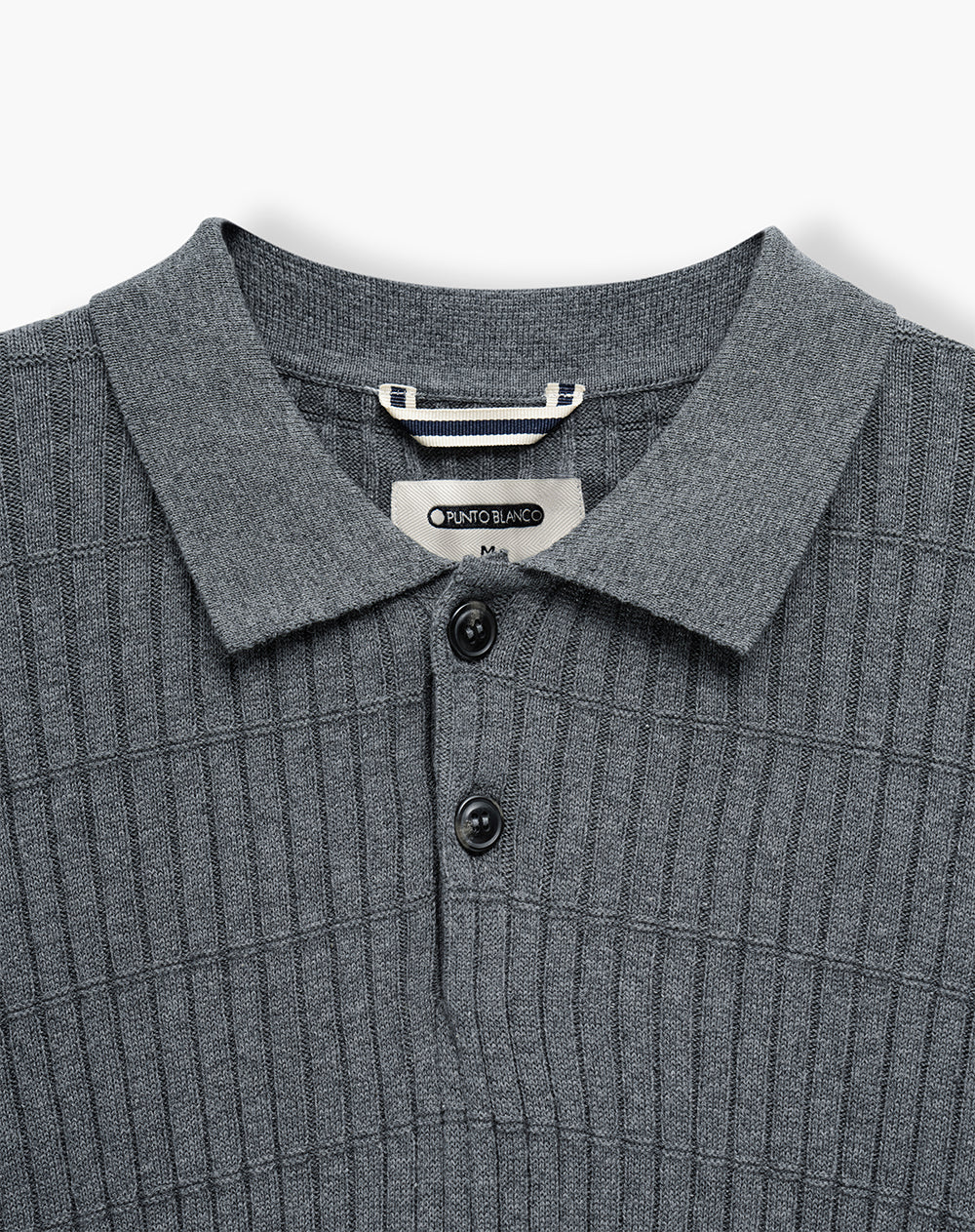 Suéter regular tejido de punto gris hombre